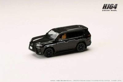1:64 Hobby Japan - Lexus LX600 F Sport, graphite black/black interior