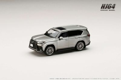 1:64 Hobby Japan - Lexus LX600 F Sport, sonic titanium/black interior
