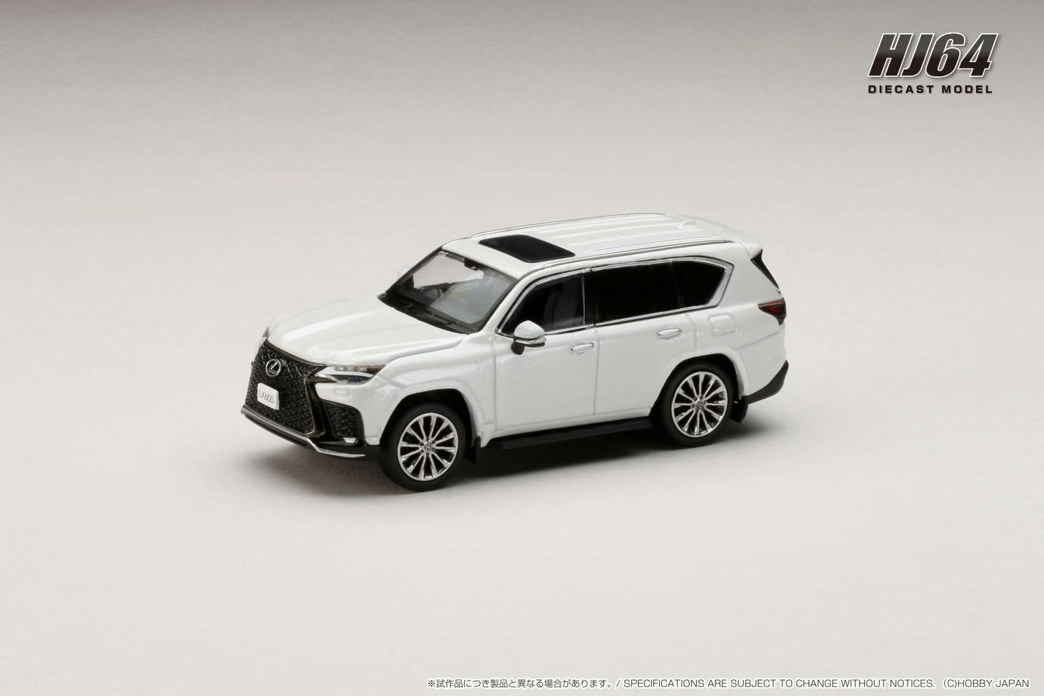 1:64 Hobby Japan - Lexus LX600 F Sport, sonic quartz/black interior
