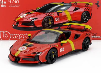 1:18 Bburago - Ferrari SF90 XX #51 24h Le Mans Winner Livery Red *Carmodel Exclusiv* *Mit Vitrine*
