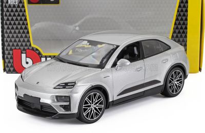 1:24 Bburago - 2024 Porsche Macan Turbo Silver 1:24 Bburago - 2024 Porsche Macan Turbo Silver