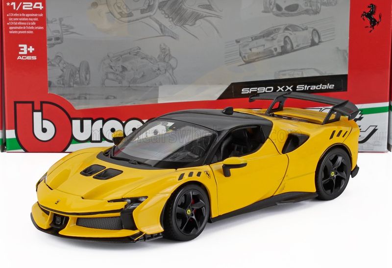 1:24 Bburago - 2024 Ferrari SF90 XX Stradale Yellow