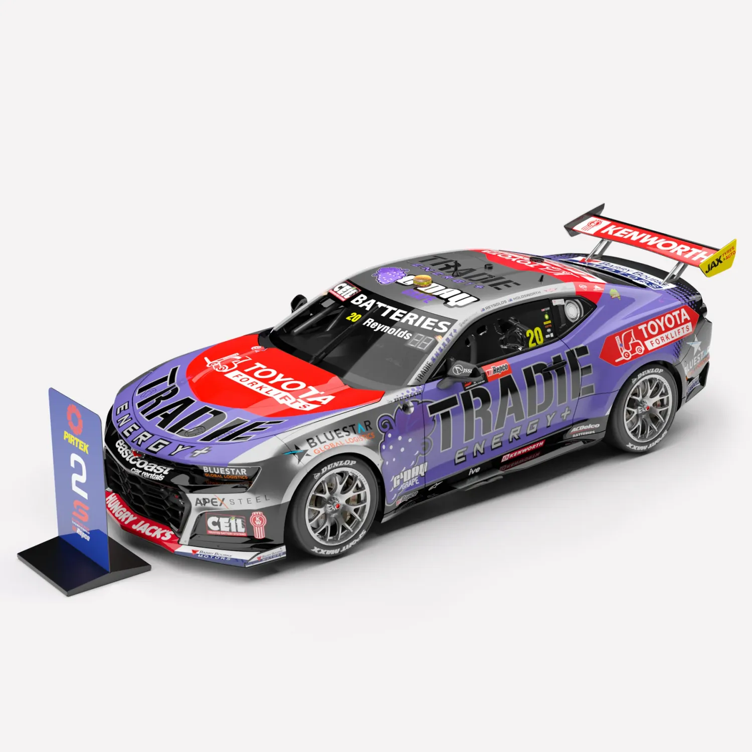 1:18 Authentic Collectables - Tradie Energy Racing #20 Chevrolet Camaro ZL1 - 2025 Repco Bathurst 1000 Runner-Up - Drivers: David Reynolds / Lee Holdsworth
