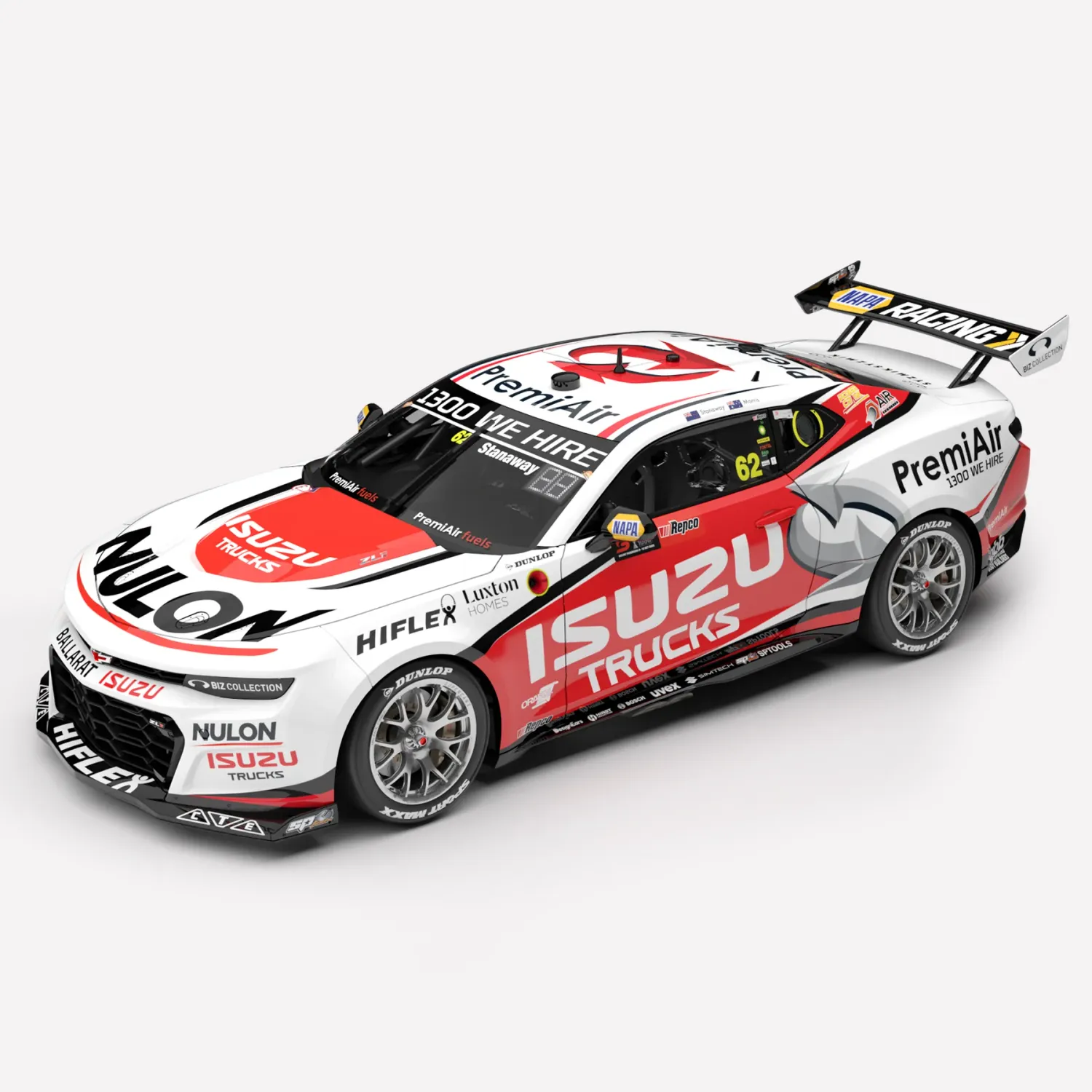 1:18 Authentic Collectables - PremiAir Racing #62 Chevrolet Camaro ZL1 - 2025 Repco Bathurst 1000 - Drivers: Richie Stanaway / Nash Morris