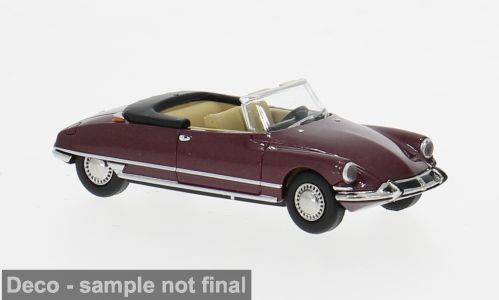 1:87 Brekina - Citroen DS 19 Cabriolet, dunkelrot, 1963