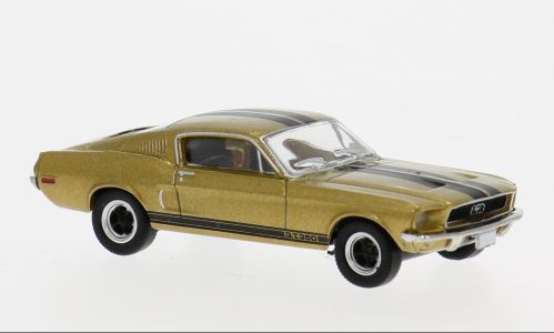 1:87 Brekina - Ford Mustang GT 350 Fastback, gold/schwarz, 1968