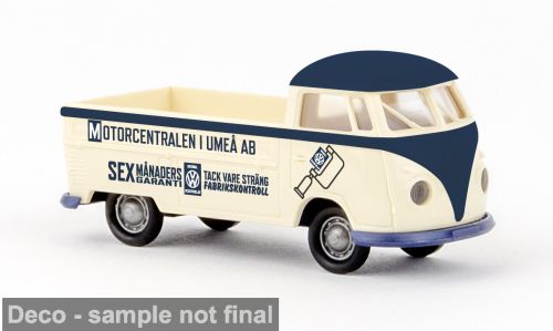 1:87 Brekina - VW T1b Pritsche, 1960, Motorcentralen Umea 1:87 Brekina - VW T1b Pritsche, 1960, Motorcentralen Umea