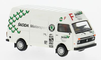 1:87 Brekina - VW LT Hochraum-Kasten, 1985, Skoda Motorsport 1:87 Brekina - VW LT Hochraum-Kasten, 1985, Skoda Motorsport