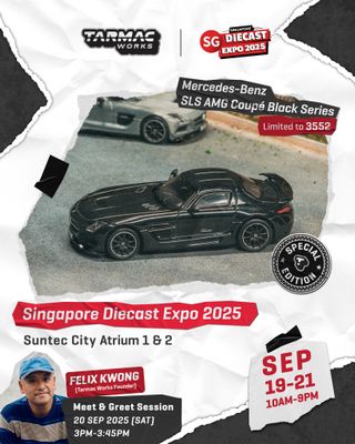 1:64 Tarmac - Mercedes-Benz SLS AMG Coupé Black Series, black metallic 1:64 Tarmac - Mercedes-Benz SLS AMG Coupé Black Series, black metallic
