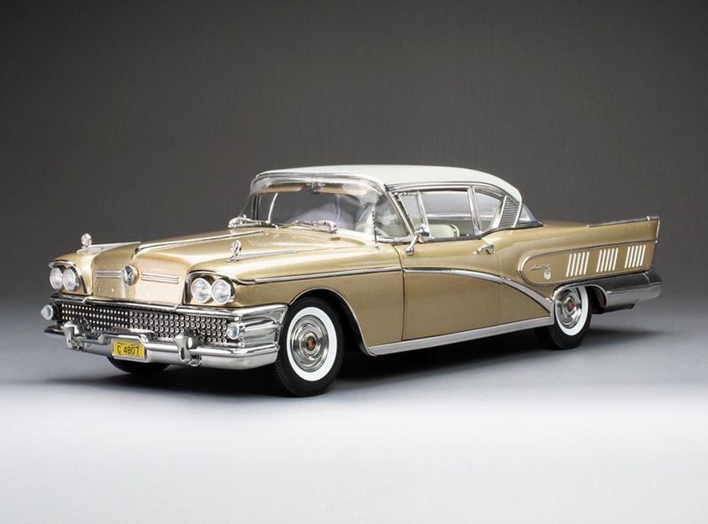 1:18 Sunstar - 1958 Buick Riviera Coupe Gold 1:18 Sunstar - 1958 Buick Riviera Coupe Gold