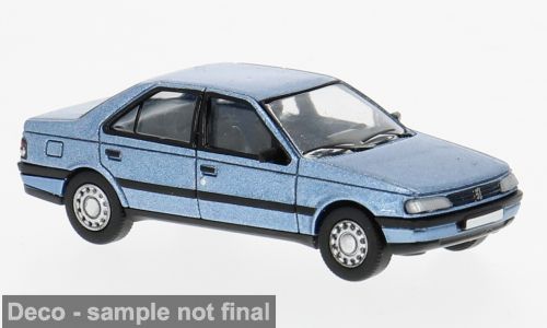 1:87 PCX87 - Peugeot 405, hellblau, 1987