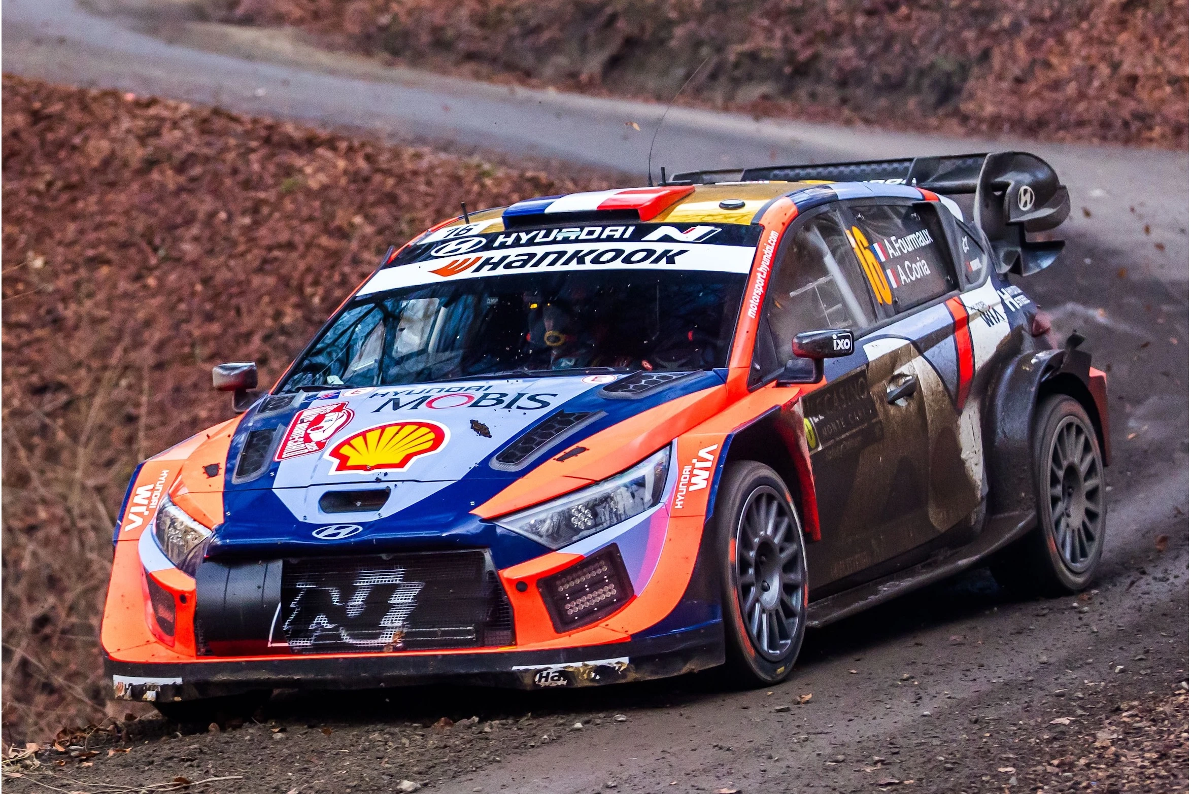 1:43 Spark - Hyundai i20N Rally1 No.16 3rd Rally Monte Carlo 2025 A. Fourmaux - A. Coria