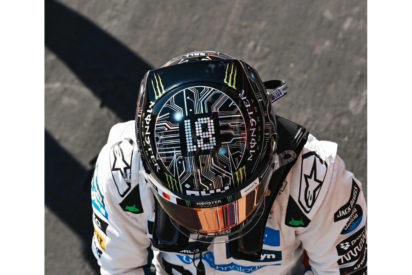 1:5 Spark Helmet - McLaren Formula 1 Team - Oscar Piastri - US GP 2025