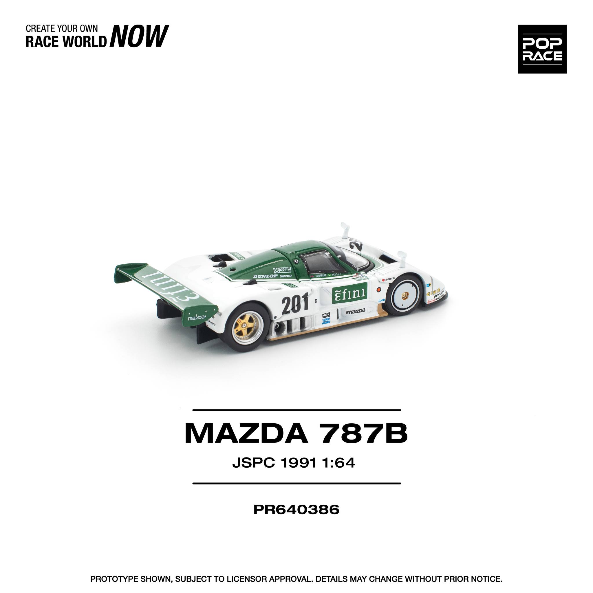 1:64 Pop Race Limited - 1991 Mazda 787B JSPC