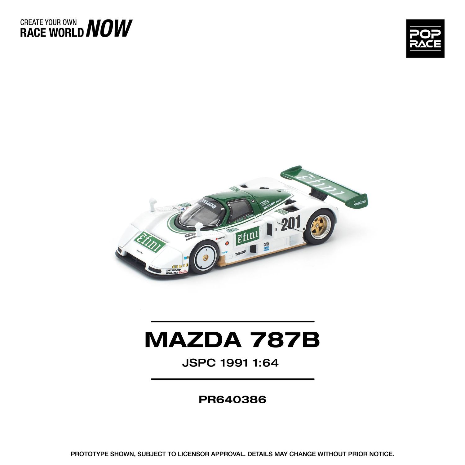 1:64 Pop Race Limited - 1991 Mazda 787B JSPC