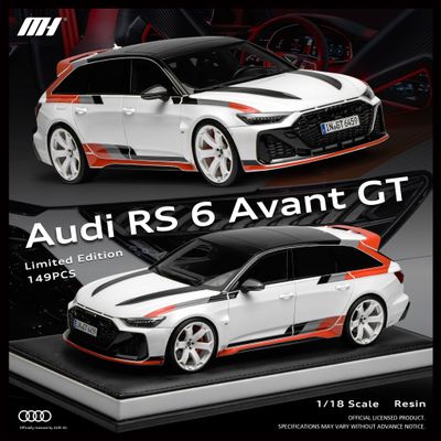 1:18 Motorhelix - 2023 Audi A6 RS6 GT Avant White