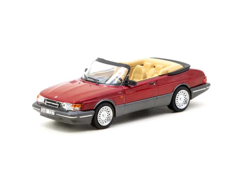 1:64 Tarmac - Saab 900 Turbo Convertible, red 1:64 Tarmac - Saab 900 Turbo Convertible, red