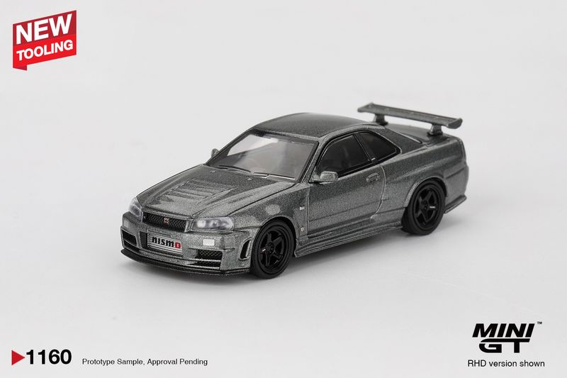 1:64 Mini GT - 1999 Nissan Skyline GTR (R34), dark metal gray nismo crs 1:64 Mini GT - 1999 Nissan Skyline GTR (R34), dark metal gray nismo crs
