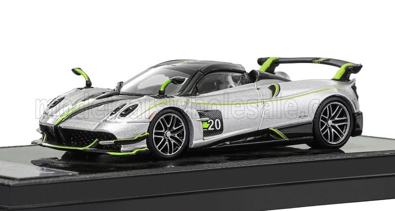 1:64 LCD Models - 2017 Pagani Huayra BC Roadster #20 Silver 1:64 LCD Models - 2017 Pagani Huayra BC Roadster #20 Silver