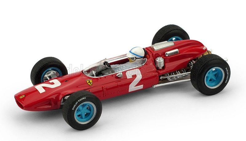 1:43 Brumm - Ferrari F1 158 #2 World Champion Winner Italy GP 1964 J. Surtees *With Driver Figure* 1:43 Brumm - Ferrari F1 158 #2 World Champion Winner Italy GP 1964 J. Surtees *With Driver Figure*