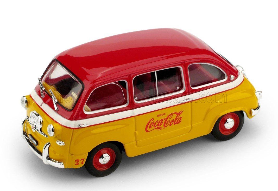 1:43 Brumm - 1956 Fiat 600 Multipla Coca Cola