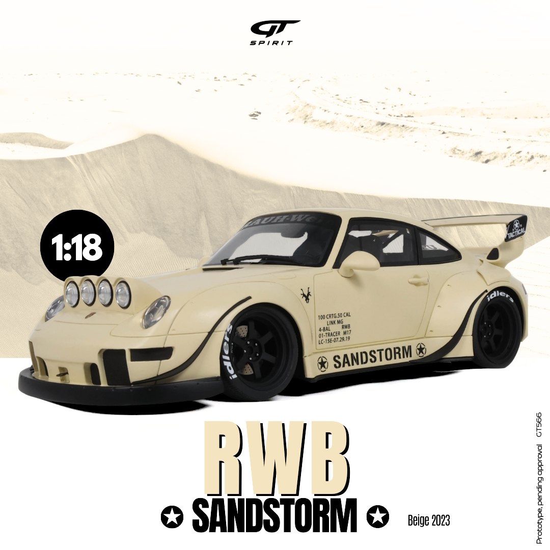 1:18 GT Spirit - 2023 Porsche RWB Sandstorm