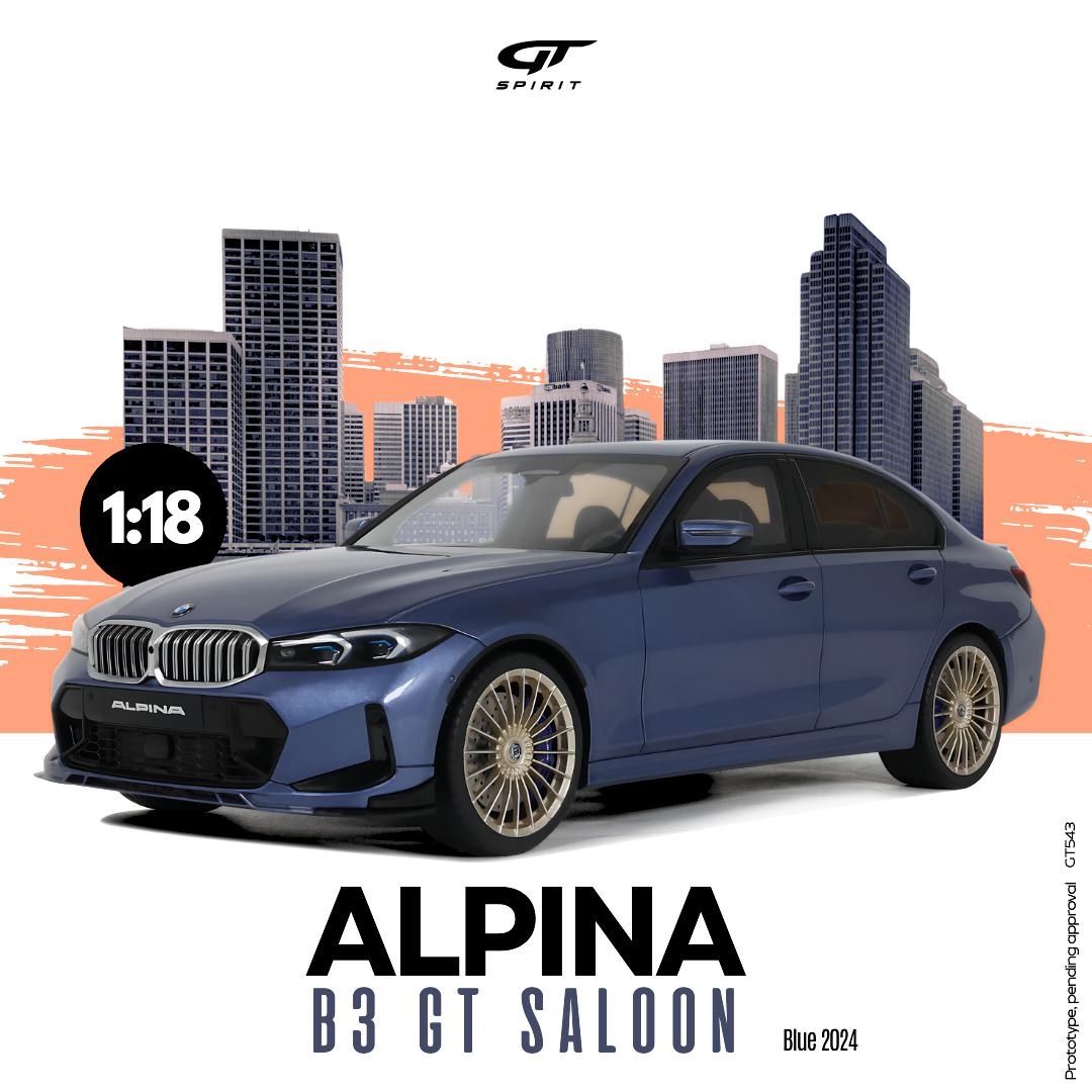 1:18 GT Spirit - 2020 BMW Alpine B3 GT Saloon Blue Metallic