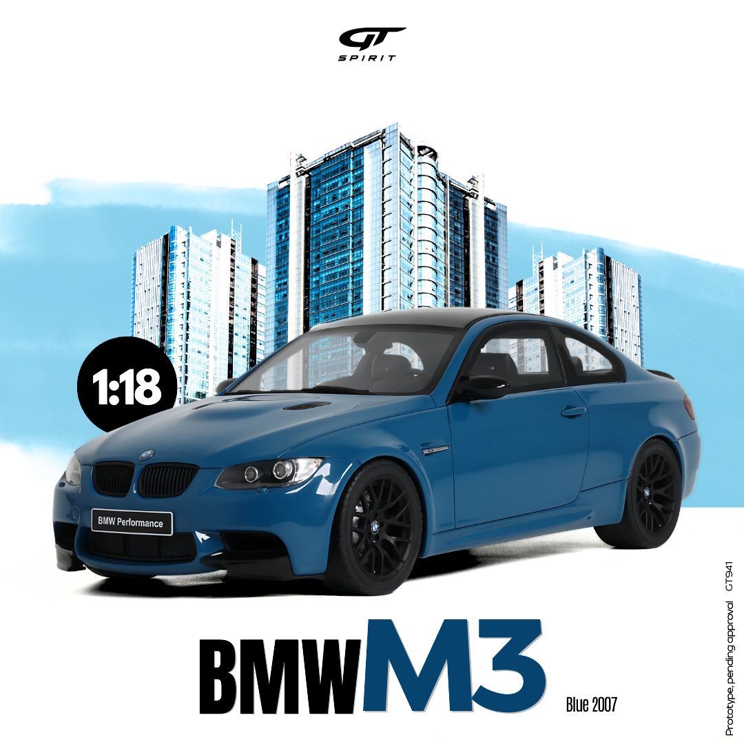 1:18 GT Spirit - 2007 BMW M3 Blue