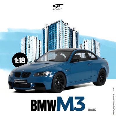 1:18 GT Spirit - 2007 BMW M3 Blue 1:18 GT Spirit - 2007 BMW M3 Blue