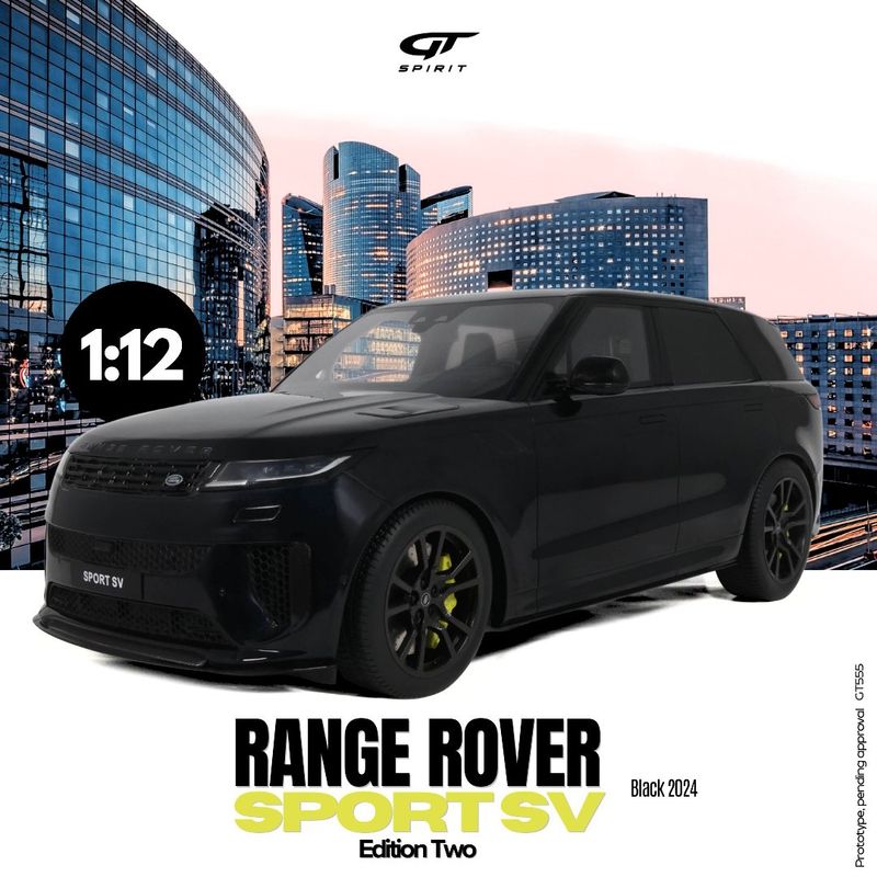 1:12 GT Spirit - 2024 Range Rover Sport SV Edition Two Black 1:12 GT Spirit - 2024 Range Rover Sport SV Edition Two Black
