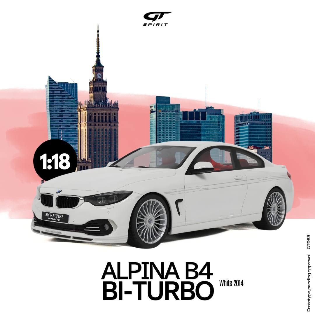 1:18 GT Spirit - 2014 BMW Alpina B4 Bi-Turbo White