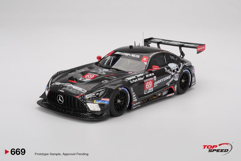 1:18 TSM - Mercedes AMG GT3 6.2L V8 Team Getspeed #69 Imsa 24h Daytona 2025 A. Bartone - M. Martin - F. Schiller - L. Stolz 1:18 TSM - Mercedes AMG GT3 6.2L V8 Team Getspeed #69 Imsa 24h Daytona 2025 A. Bartone - M. Martin - F. Schiller - L. Stolz