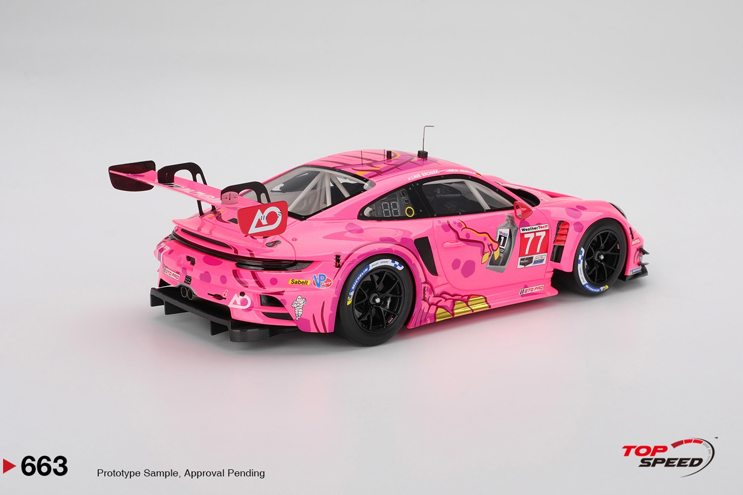 1:18 TSM - Porsche 911 992 GT3 R Team AO Racing #77 Imsa Detroit Grand Prix 2025 K. Bachler - L. Heinrich