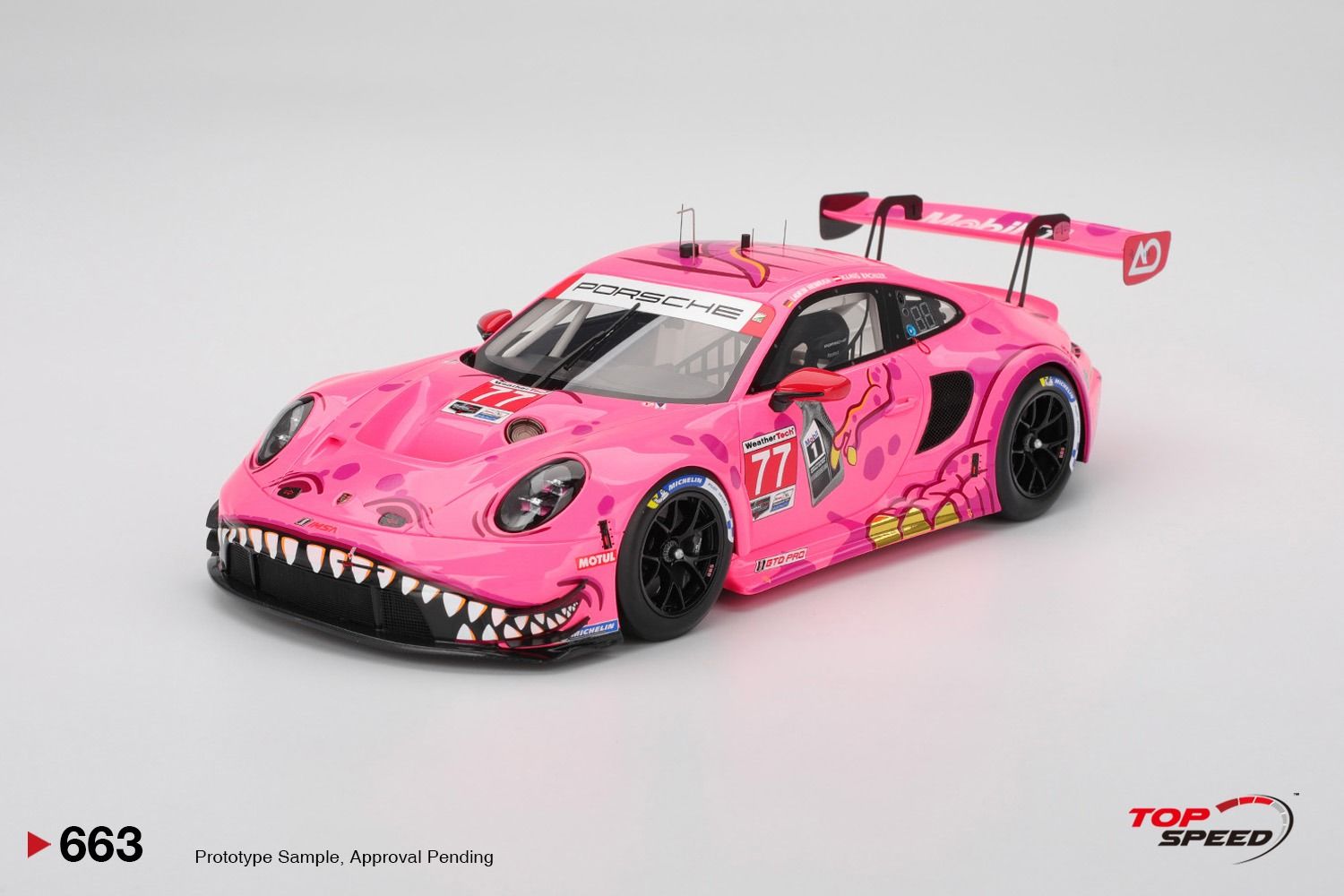 1:18 TSM - Porsche 911 992 GT3 R Team AO Racing #77 Imsa Detroit Grand Prix 2025 K. Bachler - L. Heinrich