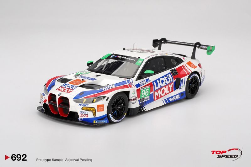 1:18 TSM - BMW M4 GT3 Evo Team Turner Motorsport #96 Imsa 24h Daytona 2025 R. Foley - P. Gallagher - J. Walker - J. Klingmann 1:18 TSM - BMW M4 GT3 Evo Team Turner Motorsport #96 Imsa 24h Daytona 2025 R. Foley - P. Gallagher - J. Walker - J. Klingmann