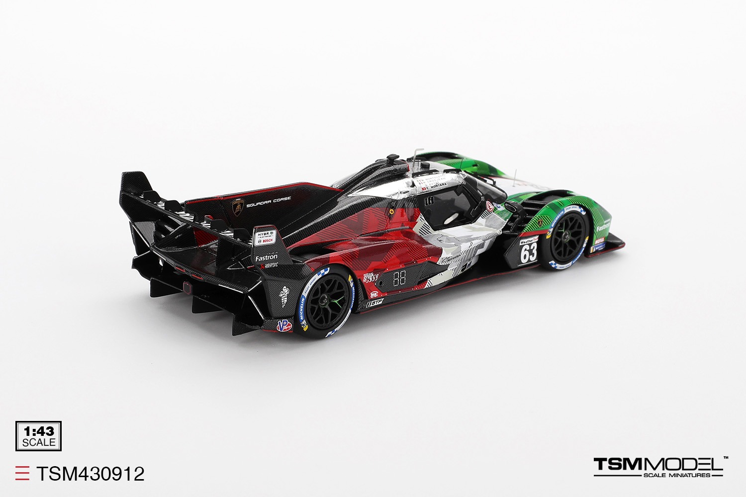 1:43 TSM - Lamborghini SC63 3.8L V8 Turbo Team Lamborghini Squadra Corse #63 24h Daytona 2025 M. Bortolotti