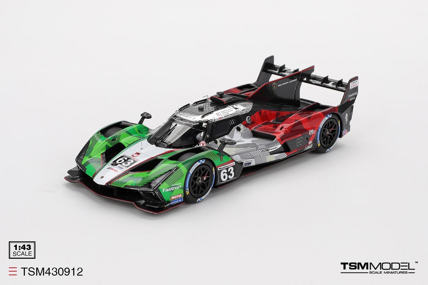 1:43 TSM - Lamborghini SC63 3.8L V8 Turbo Team Lamborghini Squadra Corse #63 24h Daytona 2025 M. Bortolotti