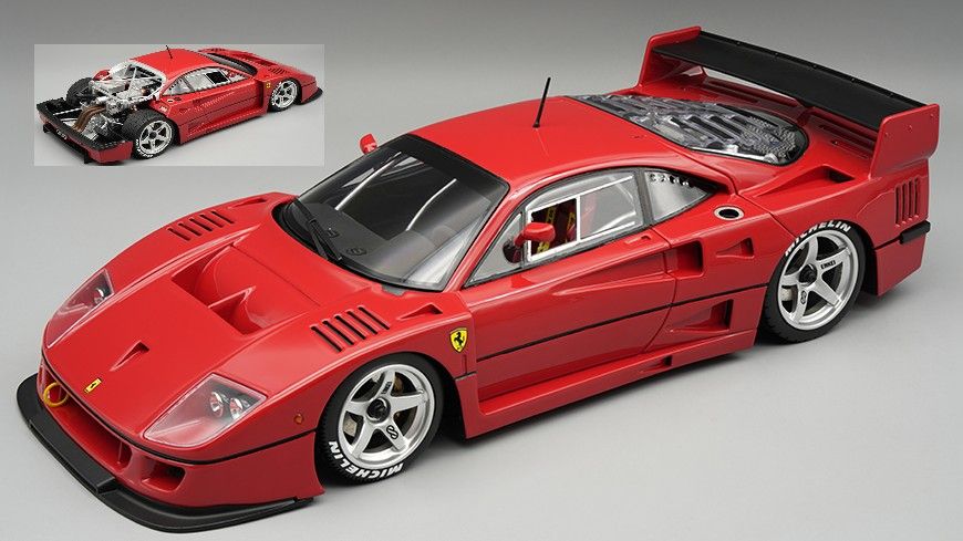 1:18 Tecnomodel - Ferrari F40 LM Press Version Red *Open Rear Trunk*
