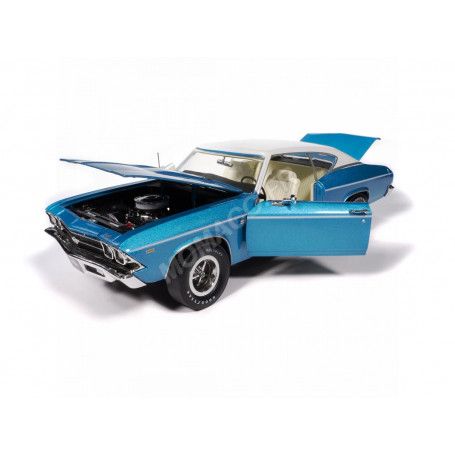 1:18 Autoworld - 1969 Chevrolet Chevelle Hardtop MCACN (2-Tone Azure Turquoise) 1:18 Autoworld - 1969 Chevrolet Chevelle Hardtop MCACN (2-Tone Azure Turquoise)