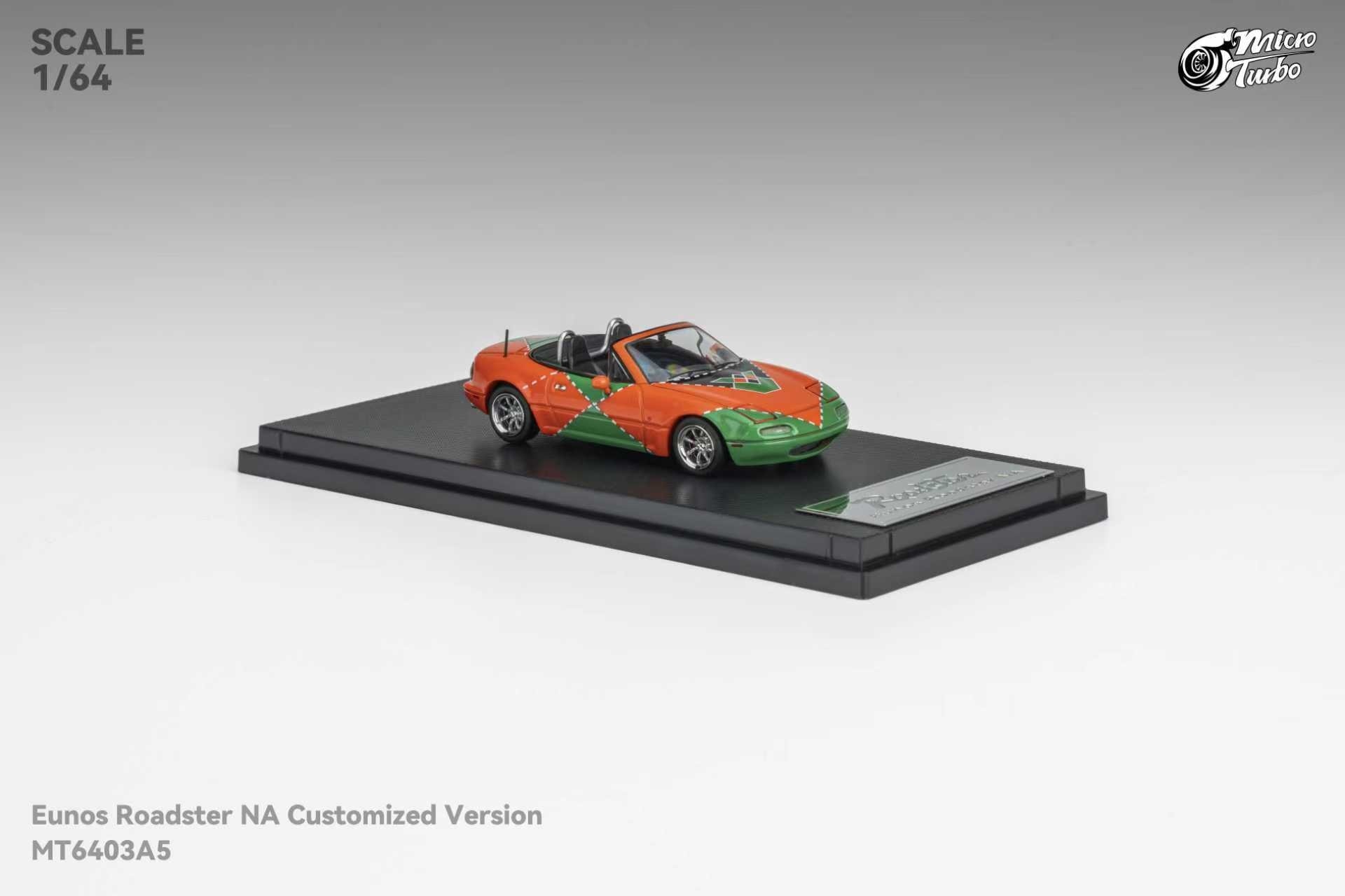 1:64 Microturbo - Custom MX5 NA Le Mans Livery, orange/green