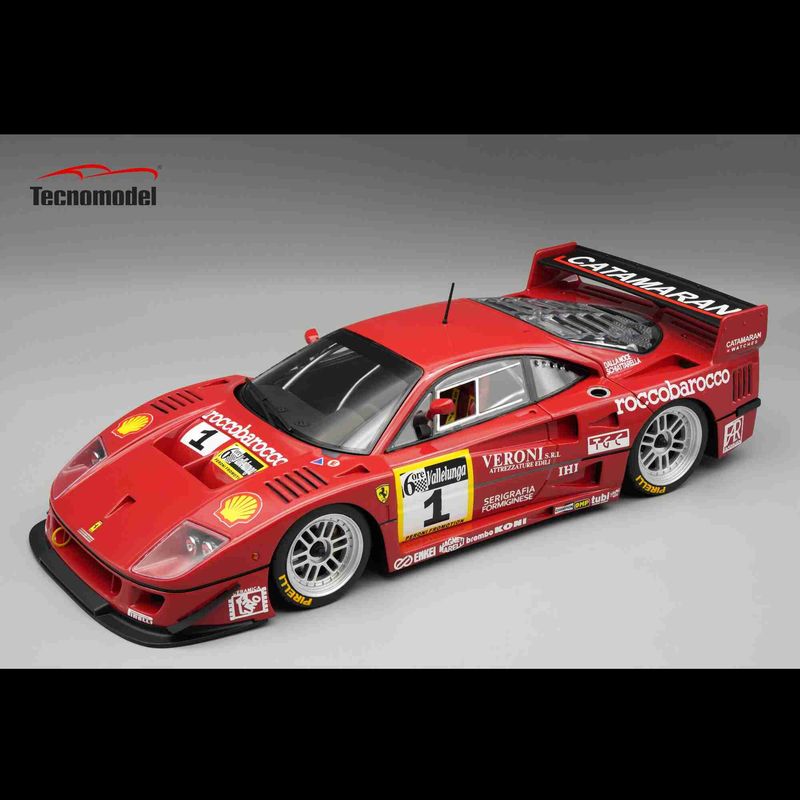 1:18 Tecnomodel - Ferrari F40 LM 3.5L Turbo V8 #1 Winner 6h Vallelunga Gold Cup 1996 D. M. Schiattarella - L. della Noce *Open Rear Trunk* 1:18 Tecnomodel - Ferrari F40 LM 3.5L Turbo V8 #1 Winner 6h Vallelunga Gold Cup 1996 D. M. Schiattarella - L. della Noce *Open Rear Trunk*