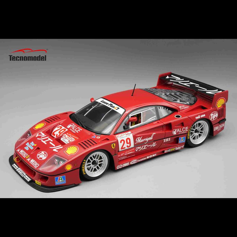 1:18 Tecnomodel - Ferrari F40 LM 3.5L Turbo V8 #29 BPR Suzuka 1996 M. Angelelli - T. Ota *Open Rear Trunk* 1:18 Tecnomodel - Ferrari F40 LM 3.5L Turbo V8 #29 BPR Suzuka 1996 M. Angelelli - T. Ota *Open Rear Trunk*