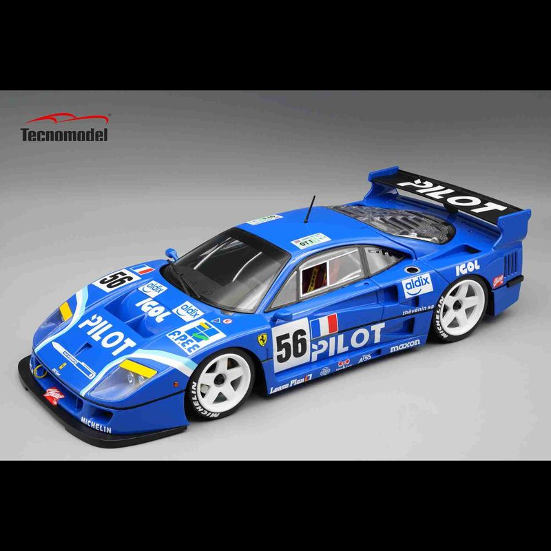 1:18 Tecnomodel - Ferrari F40 LM 3.5L Turbo V8 Team pilot Pen racing #56 24h le Mans 1996 M. Ferte - O. Thevenin - N. Leboissetier *Open Rear Trunk* 1:18 Tecnomodel - Ferrari F40 LM 3.5L Turbo V8 Team pilot Pen racing #56 24h le Mans 1996 M. Ferte - O. Thevenin - N. Leboissetier *Open Rear Trunk*