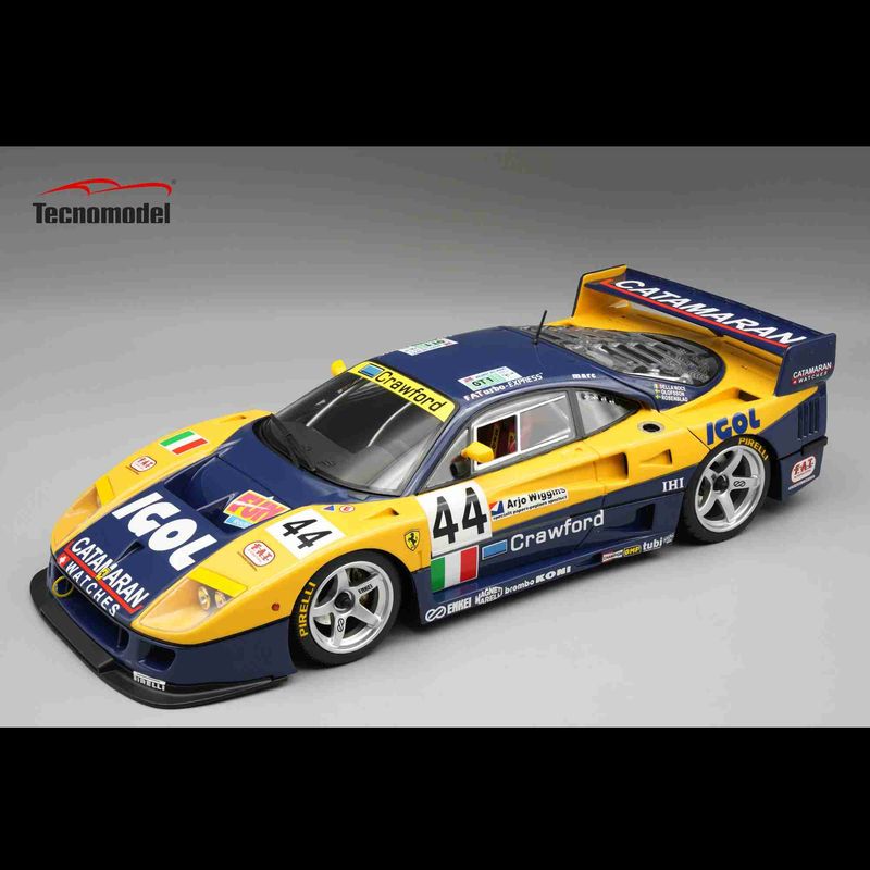 1:18 Tecnomodel - Ferrari F40 LM 3.5L Turbo V8 Team Ennea SRL Igol #44 24h le Mans 1996 L. Della Noce - A. Olofsson - C. Rosenblad *Open Rear Trunk* 1:18 Tecnomodel - Ferrari F40 LM 3.5L Turbo V8 Team Ennea SRL Igol #44 24h le Mans 1996 L. Della Noce - A. Olofsson - C. Rosenblad *Open Rear Trunk*