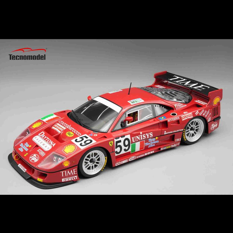 1:18 Tecnomodel - Ferrari F40 LM 3.5L Turbo V8 Team Ennea SRL #59 24h Le Mans 1996 P. Nappi - R. Donovan - T. Ota *Open Rear Trunk* 1:18 Tecnomodel - Ferrari F40 LM 3.5L Turbo V8 Team Ennea SRL #59 24h Le Mans 1996 P. Nappi - R. Donovan - T. Ota *Open Rear Trunk*