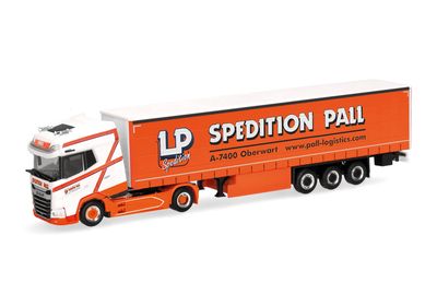 1:87 Herpa - DAF XG+ Gardinenplanen-Sattelzug 1:87 Herpa - DAF XG+ Gardinenplanen-Sattelzug "Ludwig Pall" (Österreich/Oberwart)