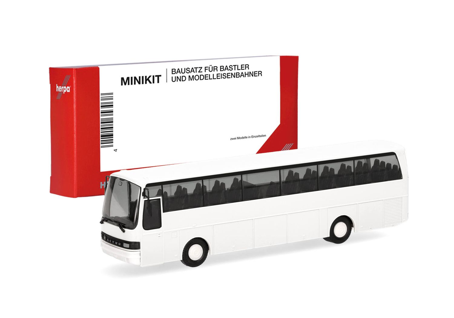 1:87 Herpa - Herpa MiniKit: Setra 215 HD, weiß (1 Stück)