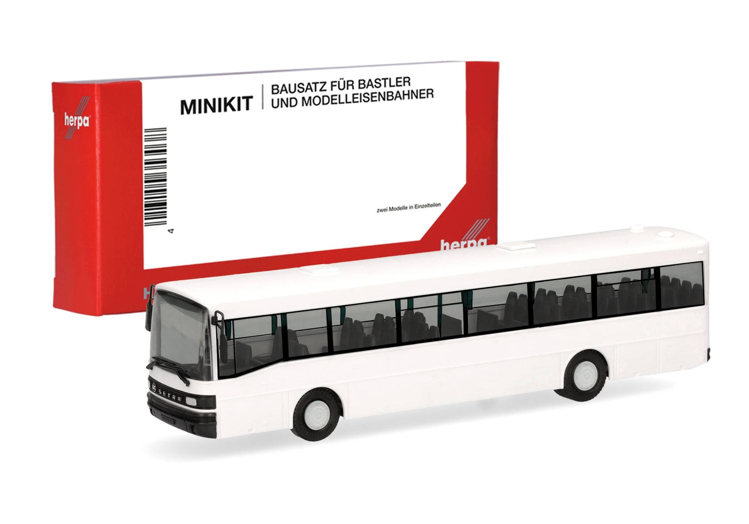1:87 Herpa - Herpa MiniKit: Setra 215 SL, weiß (1 Stück)