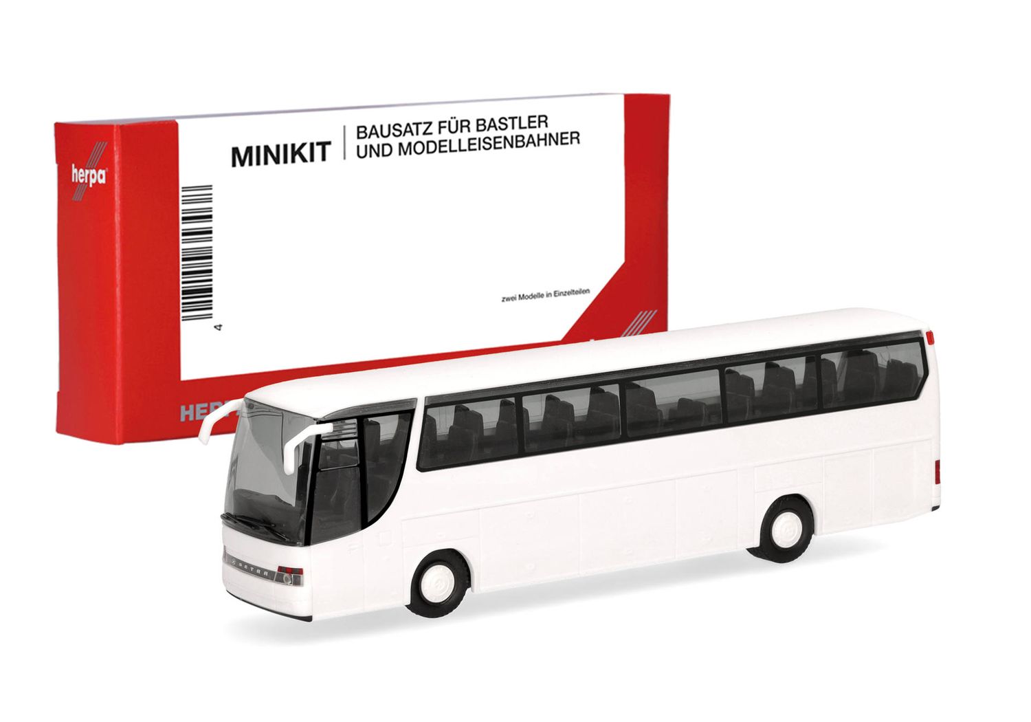1:87 Herpa - Herpa MiniKit: Setra 315 HDH, weiß (1 Stück)