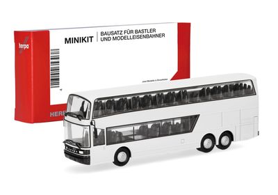 1:87 Herpa - Herpa MiniKit: Setra 228 DT, weiß (1 Stück)